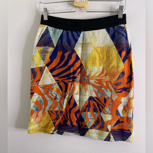 anthropologie Abstract Jacquard Knit Mini Skirt new with tag nwt - Picture 7 of 8
